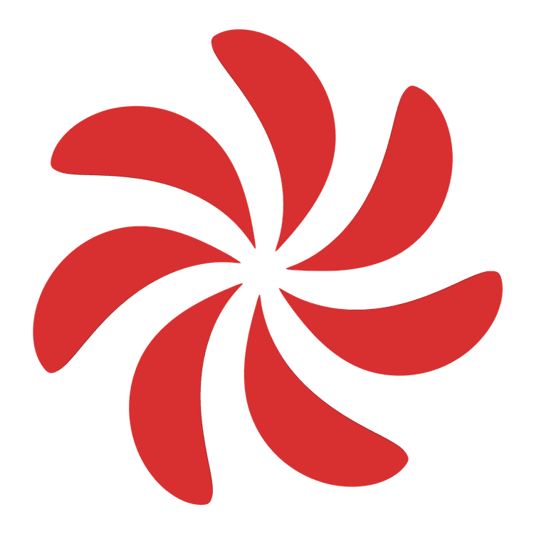 WalletTz red app logo on a dark background